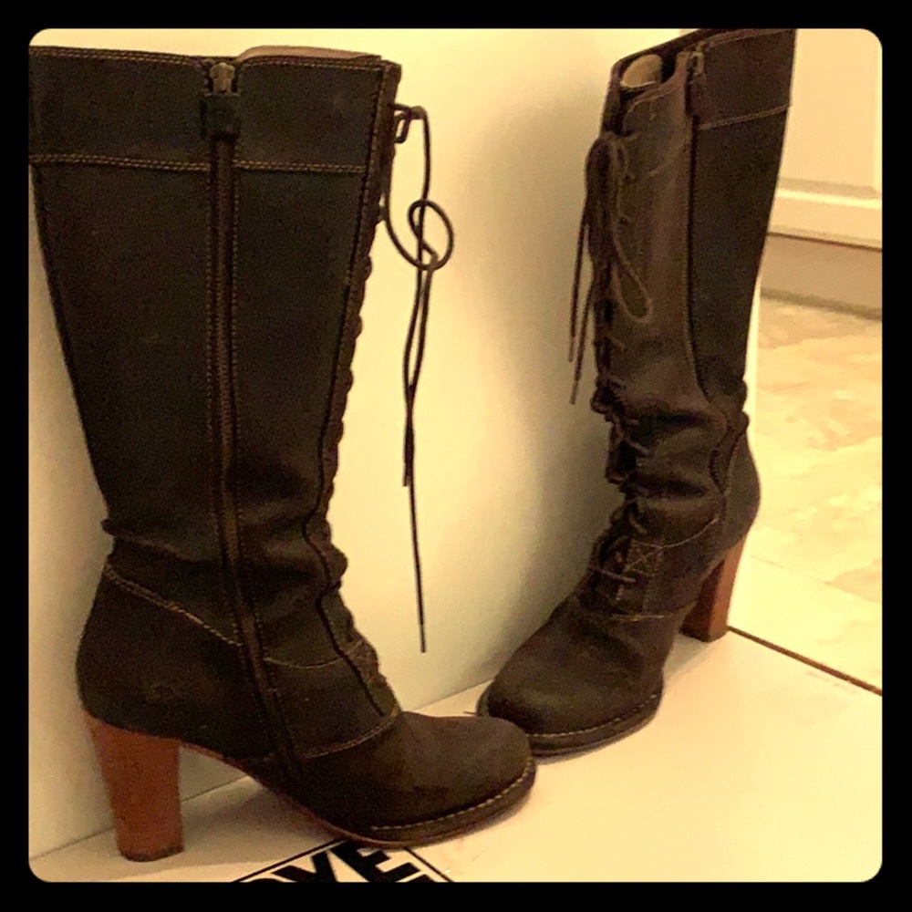 Frye Villager Lace boots, Espresso, 8.5M